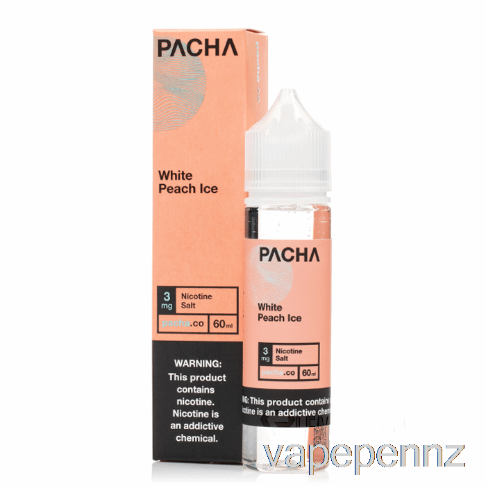 White Peach Ice - Pacha - 60mL 3mg VAPE NZ